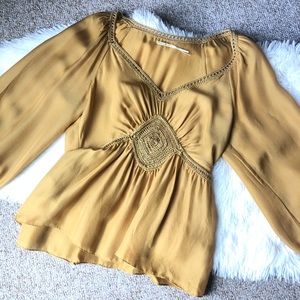 Max studio embroidered blouse